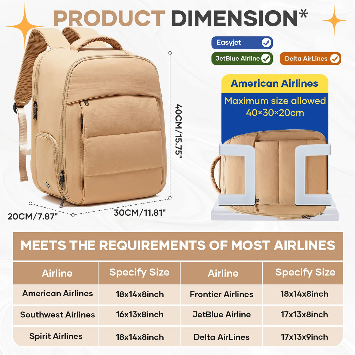 2026 New Backpack, Airplane Hand Luggage Ryanair 40x30x20 Carry-Ons Laptop Backpack Incase Backpack Cabin Bags, School Backpacks Smash Price Shop