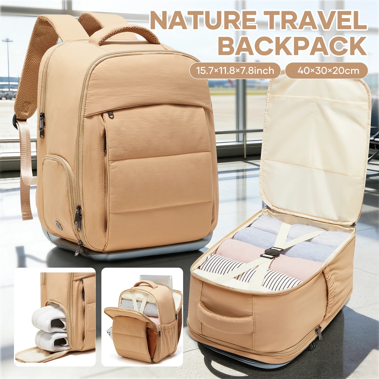 2026 New Backpack, Airplane Hand Luggage Ryanair 40x30x20 Carry-Ons Laptop Backpack Incase Backpack Cabin Bags, School Backpacks Smash Price Shop