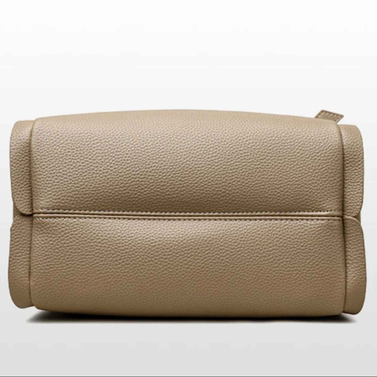 Bolso de hombro tipo cubo de cuero sintético suave