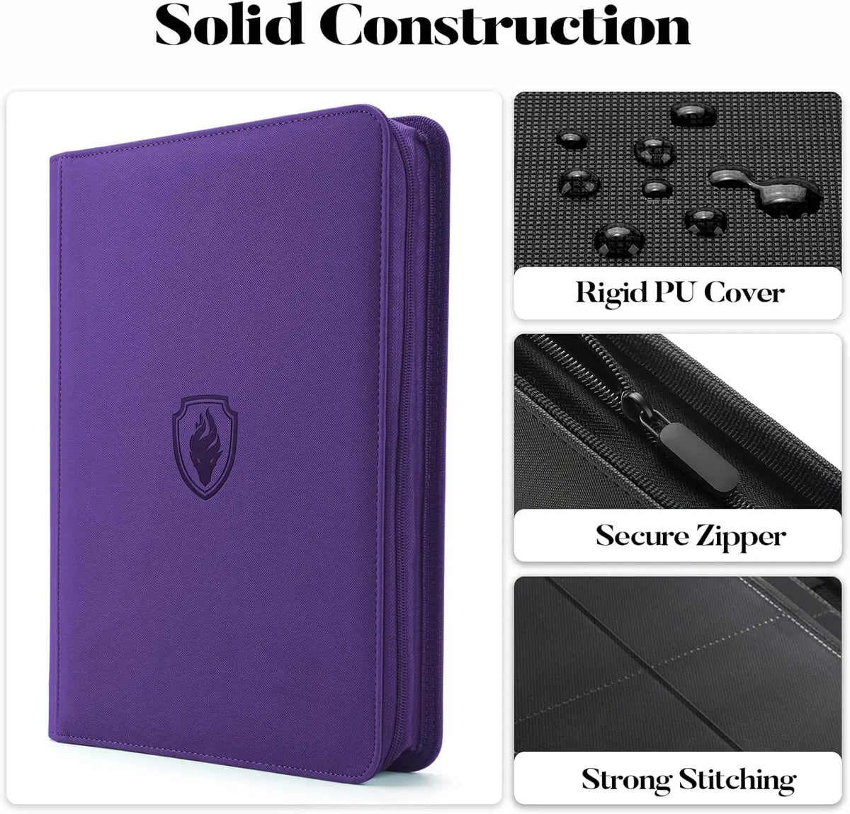 360-Slot Zipper Trading Card Binder – product image 3