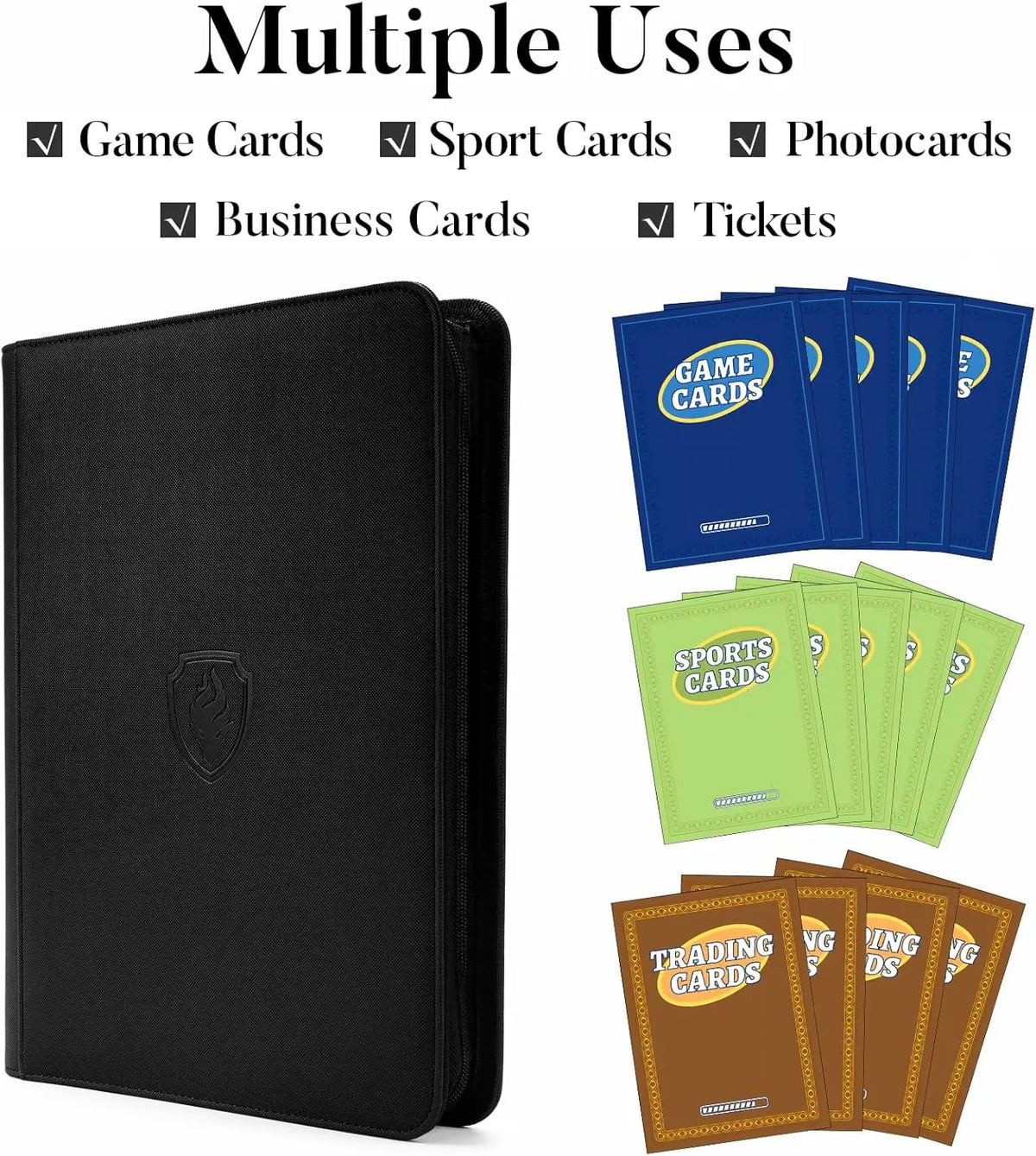 360-Slot Zipper Trading Card Binder – product image 4