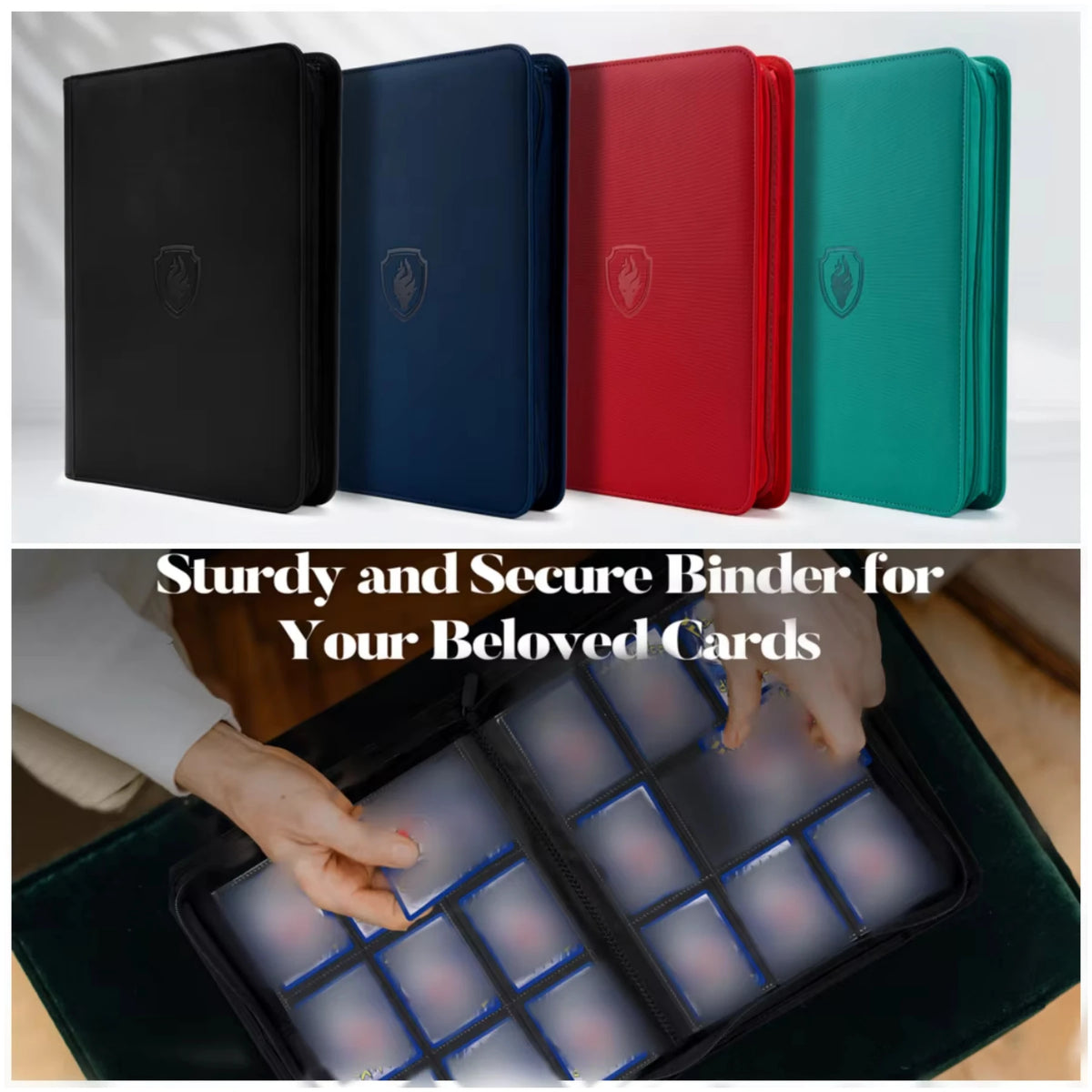 360-Slot Zipper Trading Card Binder – product image 5