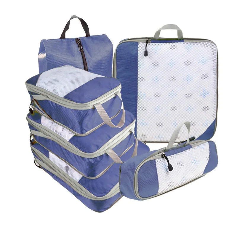 6-Piece Compression Packing Cube Set with Shoe Bag – product image 14