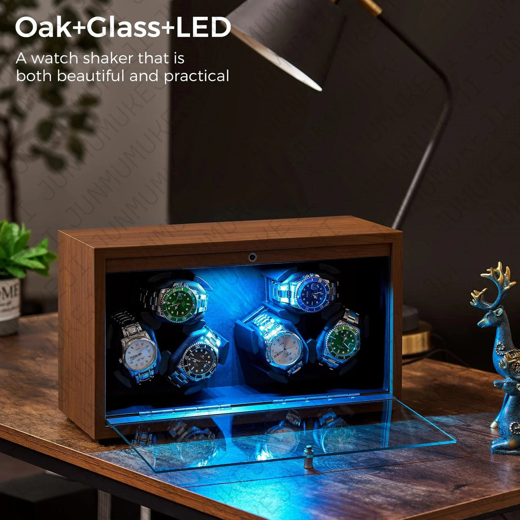 6-Slot Automatic Watch Winder with Mabuchi Motor