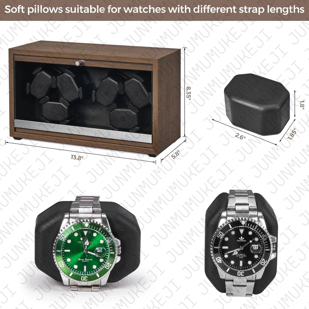 6-Slot Automatic Watch Winder with Mabuchi Motor