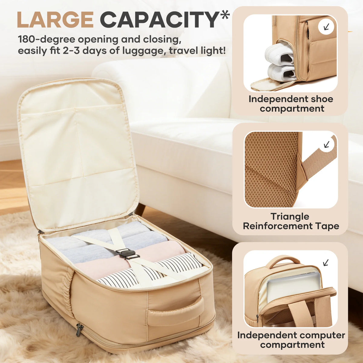 2026 New Backpack, Airplane Hand Luggage Ryanair 40x30x20 Carry-Ons Laptop Backpack Incase Backpack Cabin Bags, School Backpacks