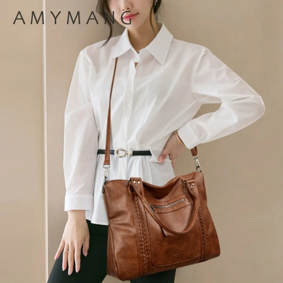 Genuine Brand Soft Leather Shoulder Crossbody Bags for Women Hot Luxury Handbag Women Bags Designer Casual Tote Messenger Bag