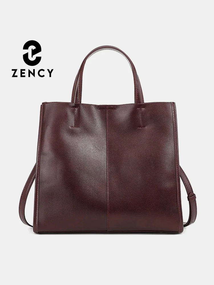 Zency Genuine Leather New Simple Shoulder Genuine Leather