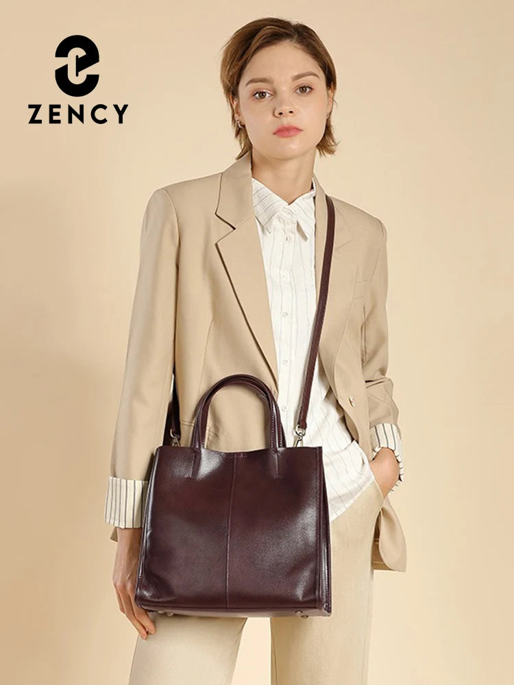Zency Genuine Leather New Simple Shoulder Genuine Leather