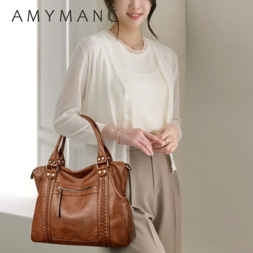 Genuine Brand Soft Leather Shoulder Crossbody Bags for Women Hot Luxury Handbag Women Bags Designer Casual Tote Messenger Bag