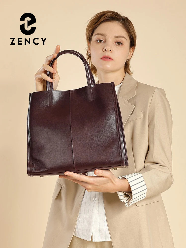 Zency Genuine Leather New Simple Shoulder Genuine Leather