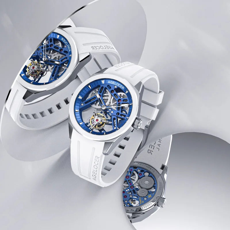AGELOCER 9104W10-R Tourbillon Men’s Mechanical Watch – Sapphire Ceramic Bezel Smash Price Shop Women's Watch