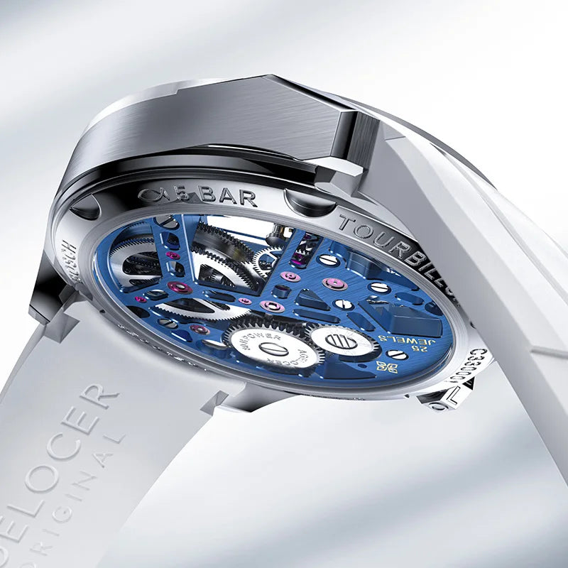 AGELOCER 9104W10-R Tourbillon Men’s Mechanical Watch – Sapphire Ceramic Bezel