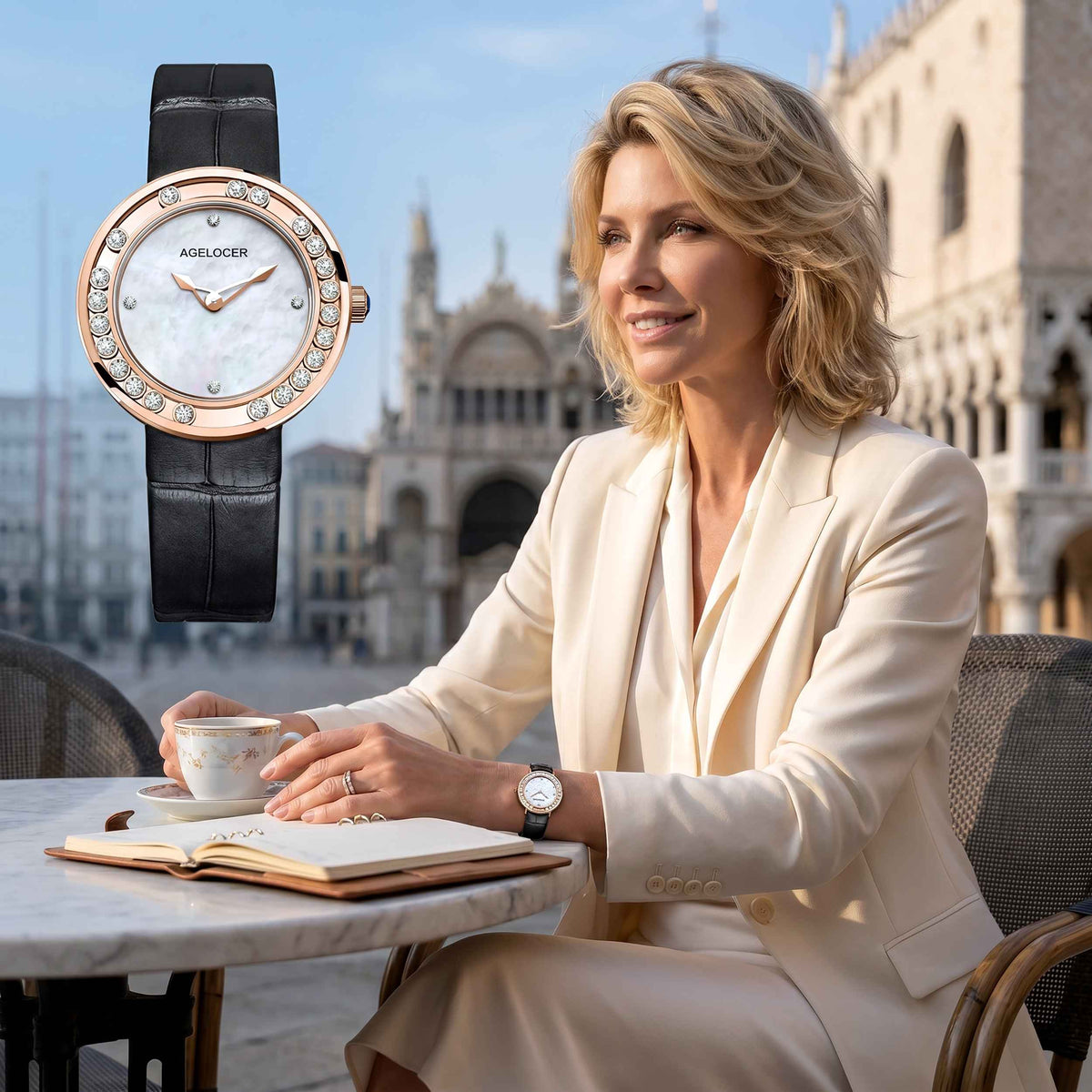 AGELOCER Baikal Diamond Women's Watch 36mm Sapphire Smash Price Shop Women's Watch