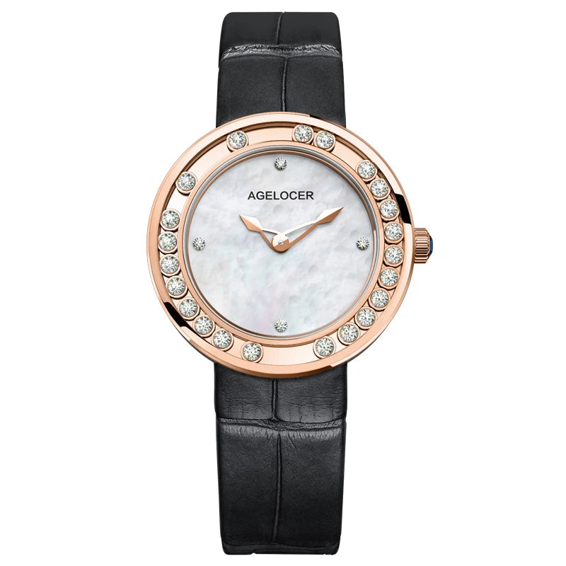 AGELOCER Baikal Diamond Women's Watch – Luxury Quartz Gift Smash Price Shop Women's Watch