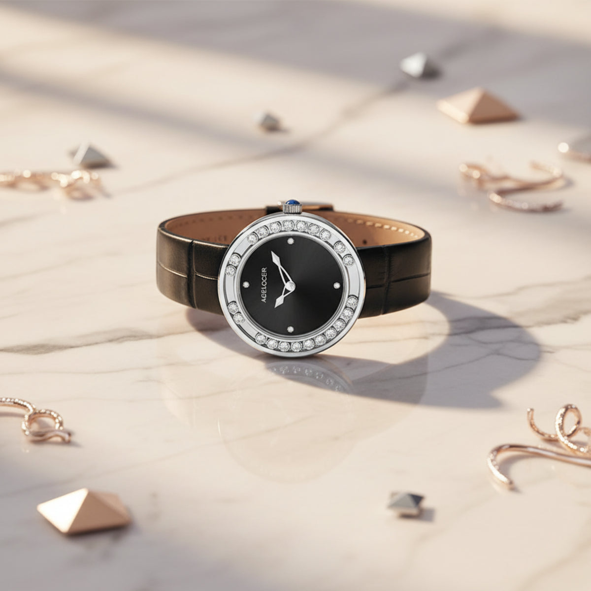 AGELOCER Baikal Diamond Women's Watch – Luxury Quartz Gift Smash Price Shop Women's Watch