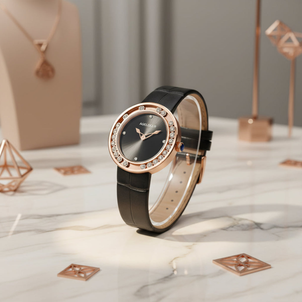 AGELOCER Baikal Diamond Women's Watch – Luxury Quartz Gift Smash Price Shop Women's Watch