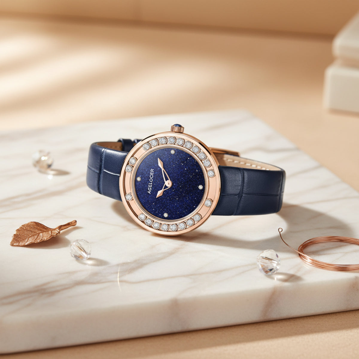 AGELOCER Baikal Diamond Women's Watch – Luxury Quartz Gift Smash Price Shop Women's Watch