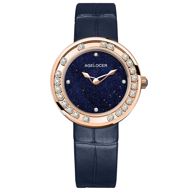 AGELOCER Baikal Diamond Women's Watch – Luxury Quartz Gift