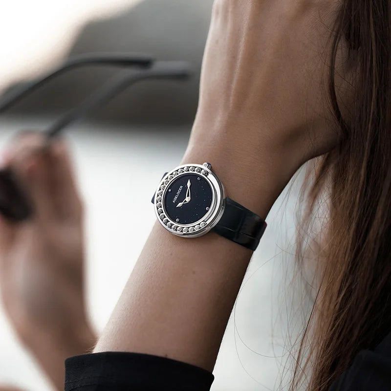 AGELOCER Baikal Diamond Women's Watch – Luxury Quartz Gift Smash Price Shop Women's Watch