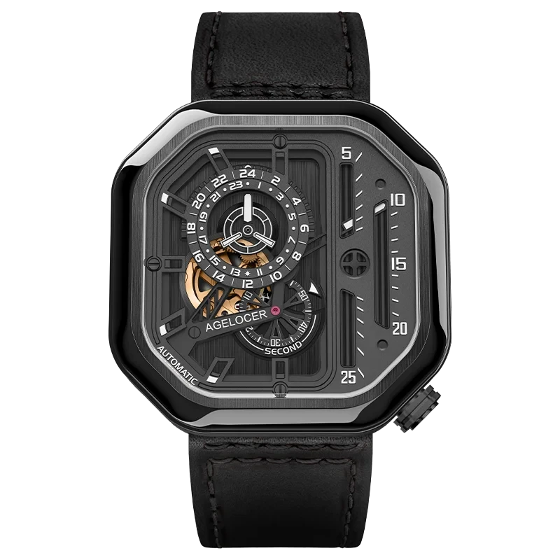 AGELOCER Luxury Skeleton Watch for Women