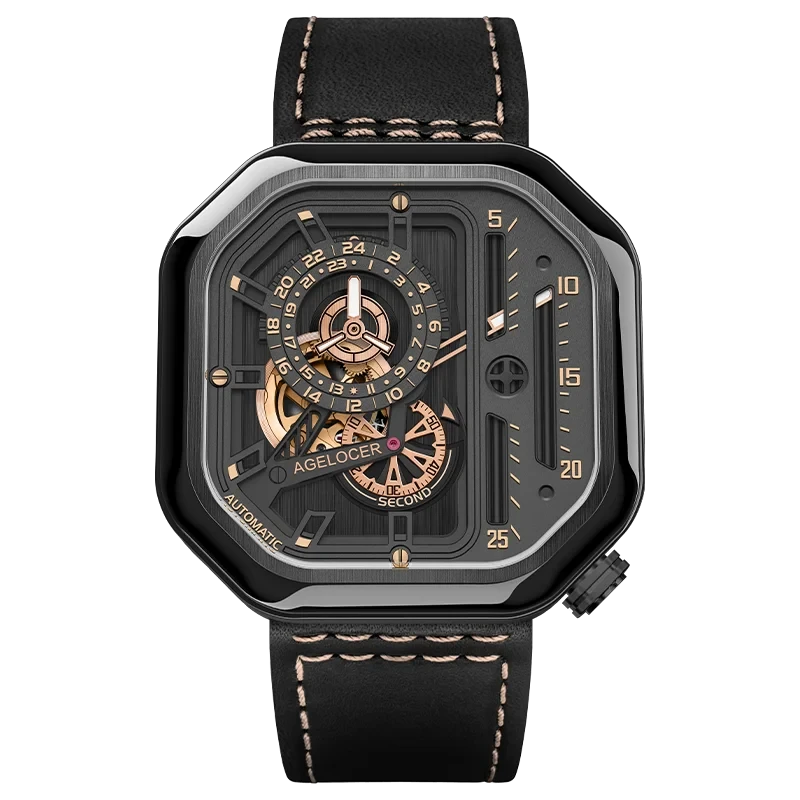 AGELOCER Luxury Skeleton Watch for Women
