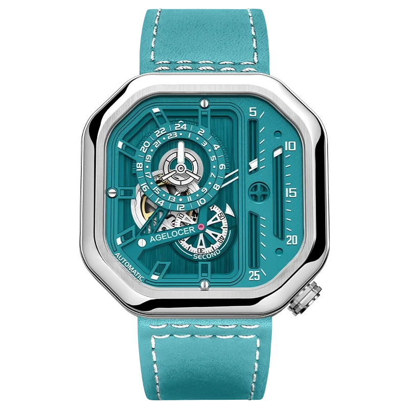 AGELOCER Racing Skeleton Watch – Women's Luxury Automatic Smash Price Shop Women's Watch