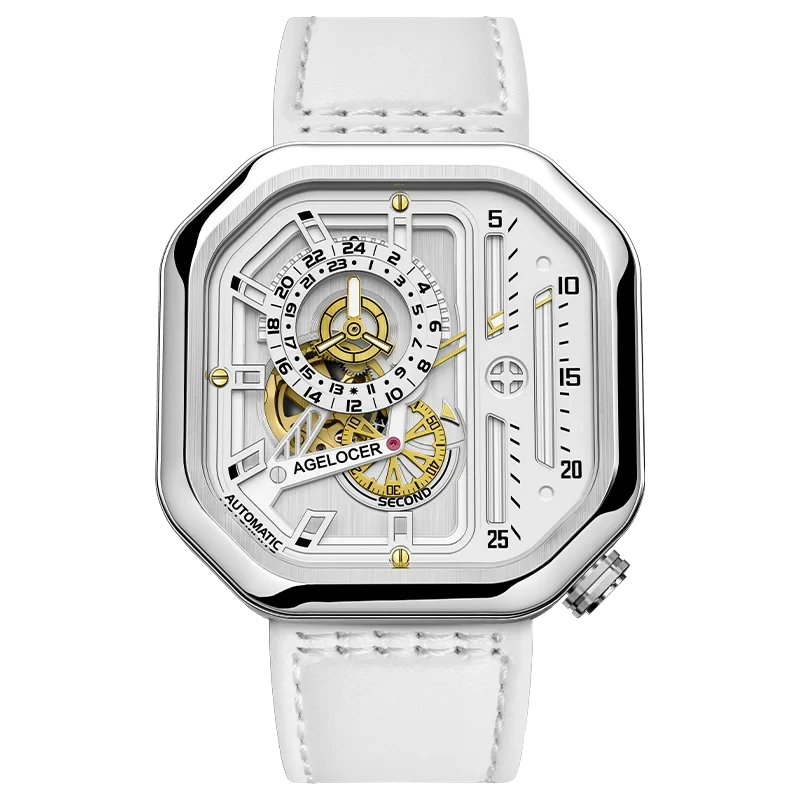 AGELOCER Racing Skeleton Watch – Women's Luxury Automatic Smash Price Shop Women's Watch