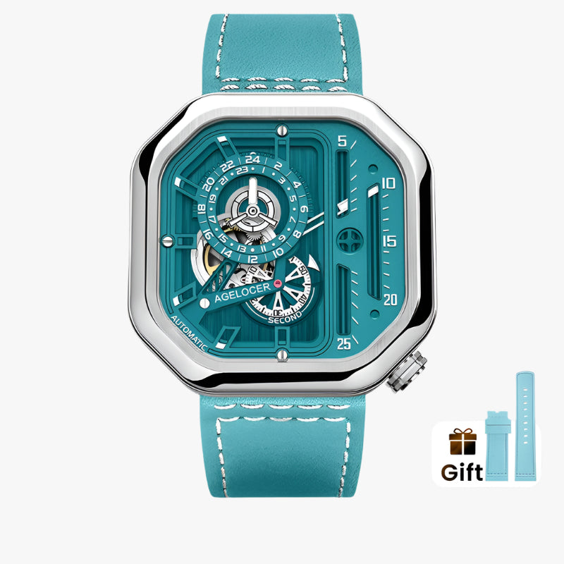 AGELOCER Racing Skeleton Watch – Women's Luxury Automatic Smash Price Shop Women's Watch