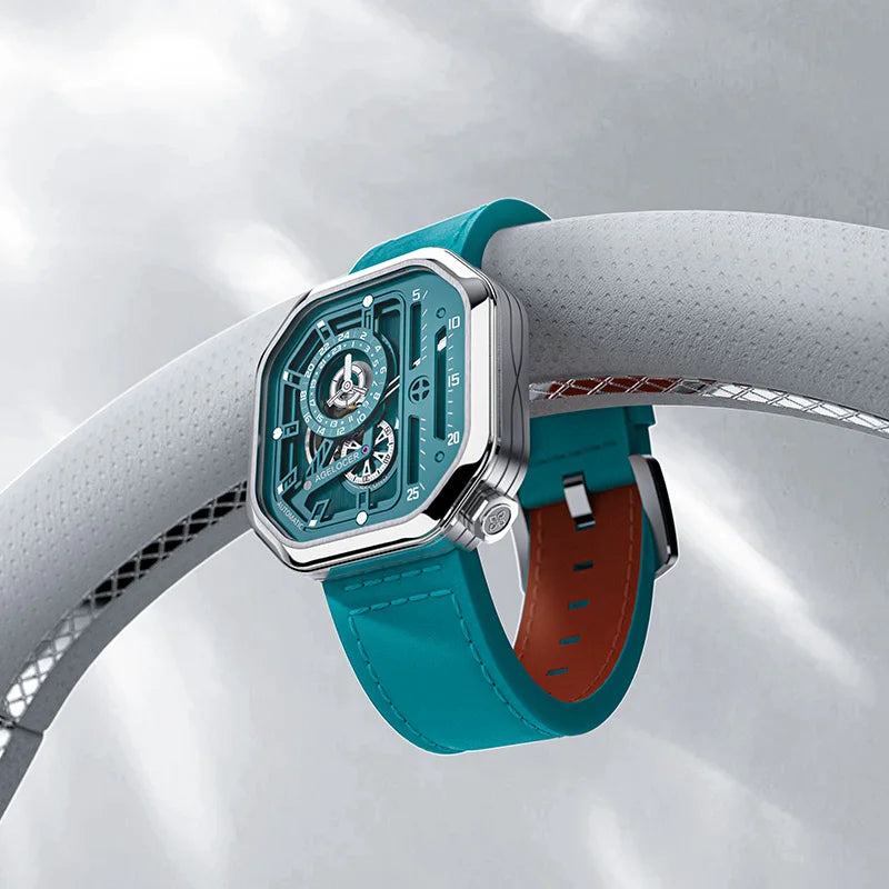 AGELOCER Racing Skeleton Watch – Women's Luxury Automatic Smash Price Shop Women's Watch