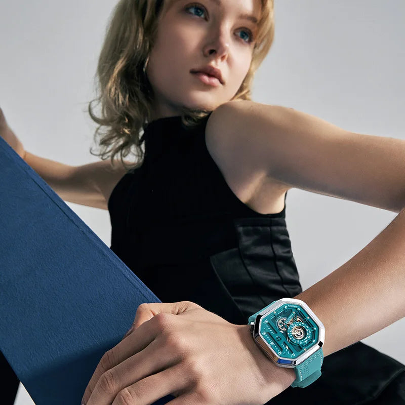 AGELOCER Racing Skeleton Watch – Women's Luxury Automatic Smash Price Shop Women's Watch