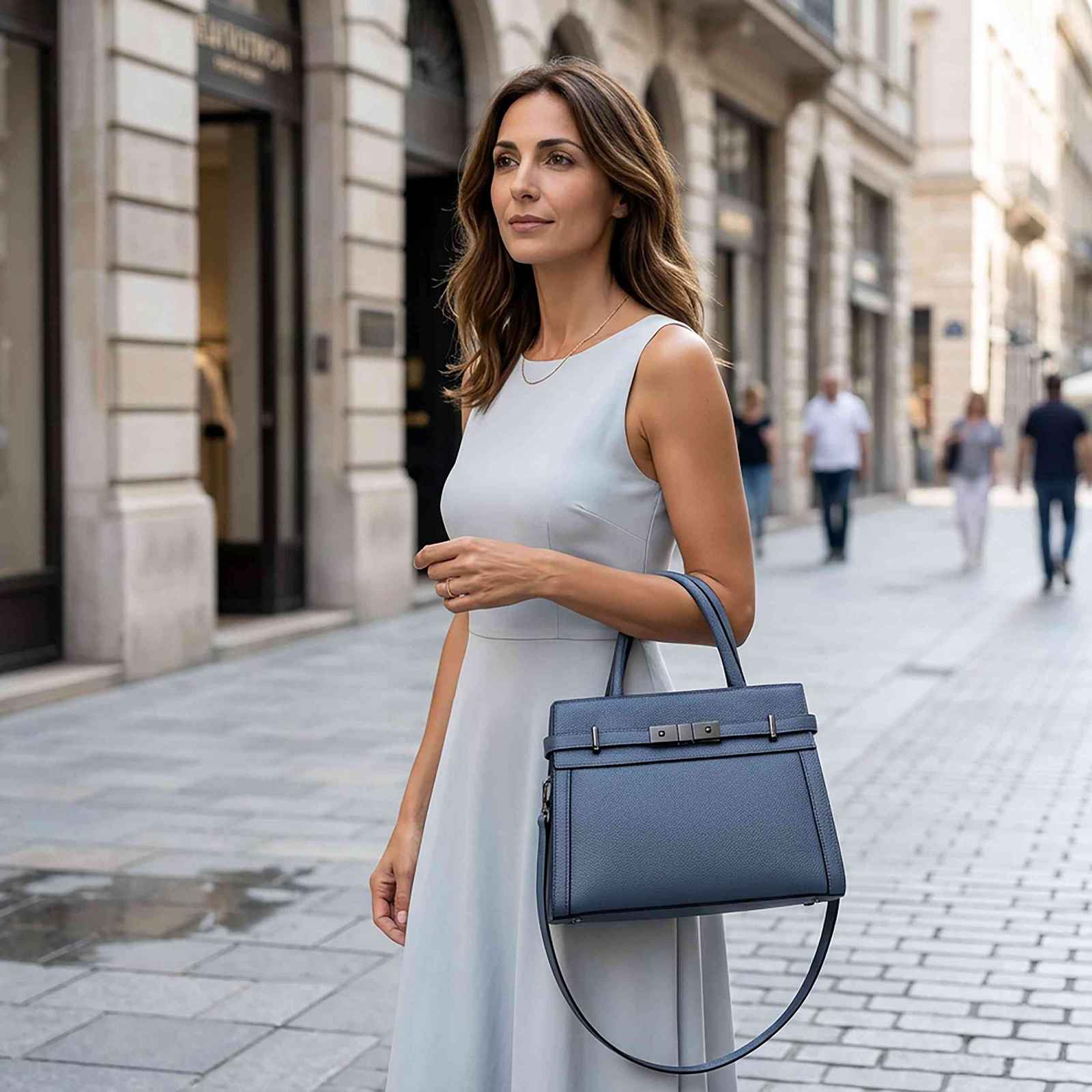 Aidrani Genuine Leather Work Tote – lifestyle image 2
