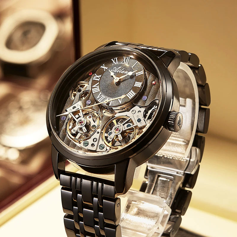 AILANG Double Tourbillon Automatic Watch Men