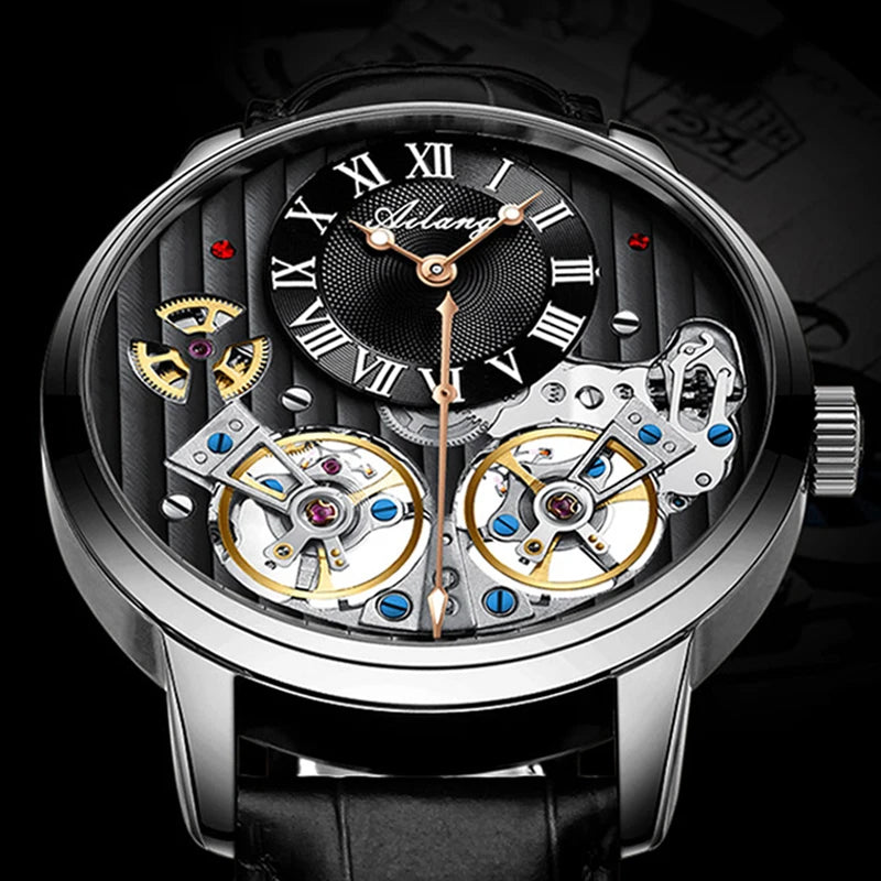 AILANG Double Tourbillon Automatic Watch Men Smash Price Shop Men's Watch
