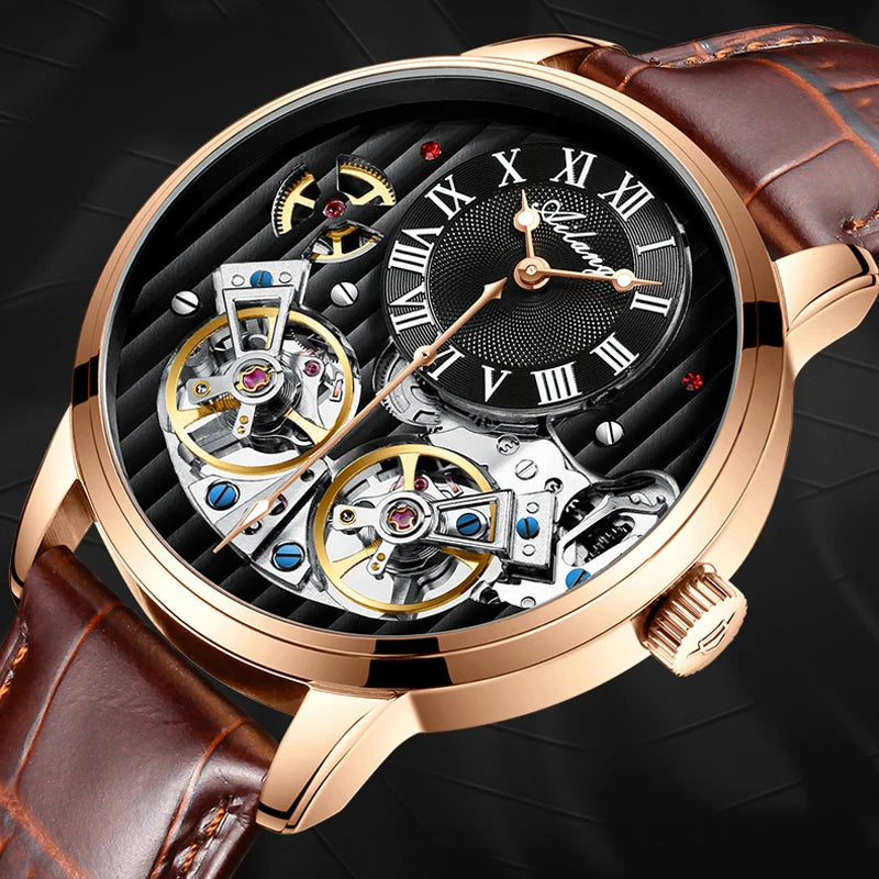 AILANG Double Tourbillon Automatic Watch Men Smash Price Shop Men's Watch