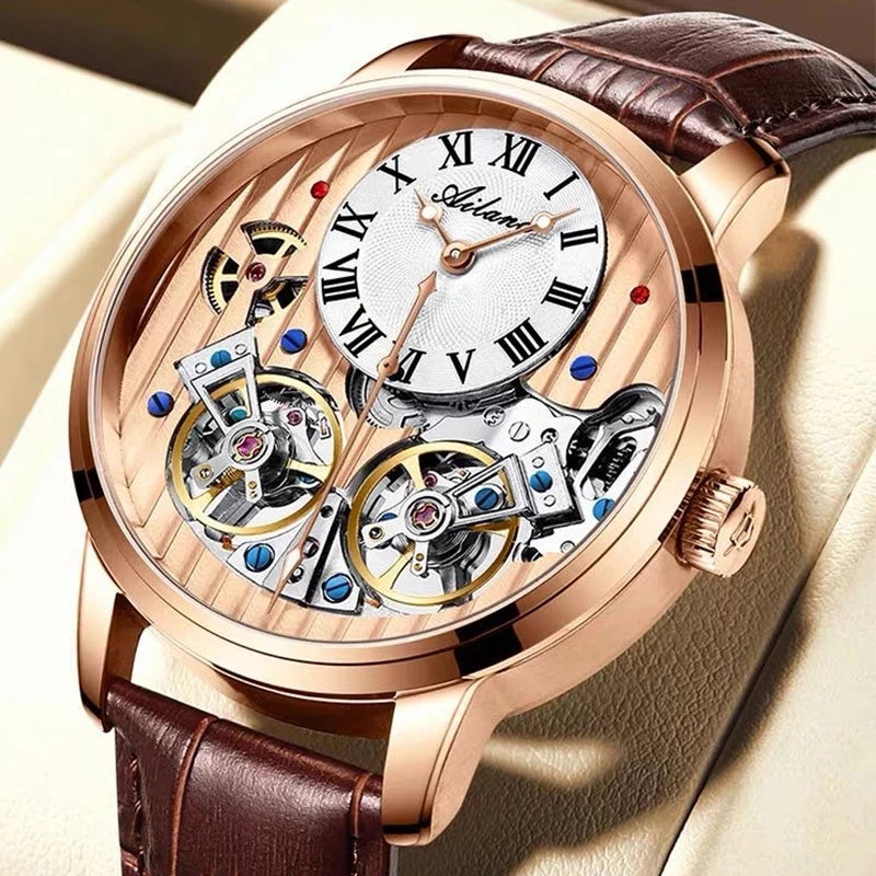 AILANG Double Tourbillon Automatic Watch Men Smash Price Shop Men's Watch