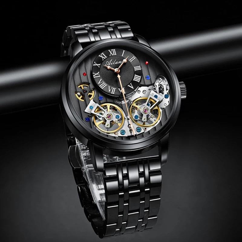 AILANG Double Tourbillon Automatic Watch Men Smash Price Shop Men's Watch