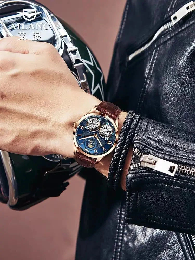 AILANG Dual Flywheel Watch – Auto, Moon Phase