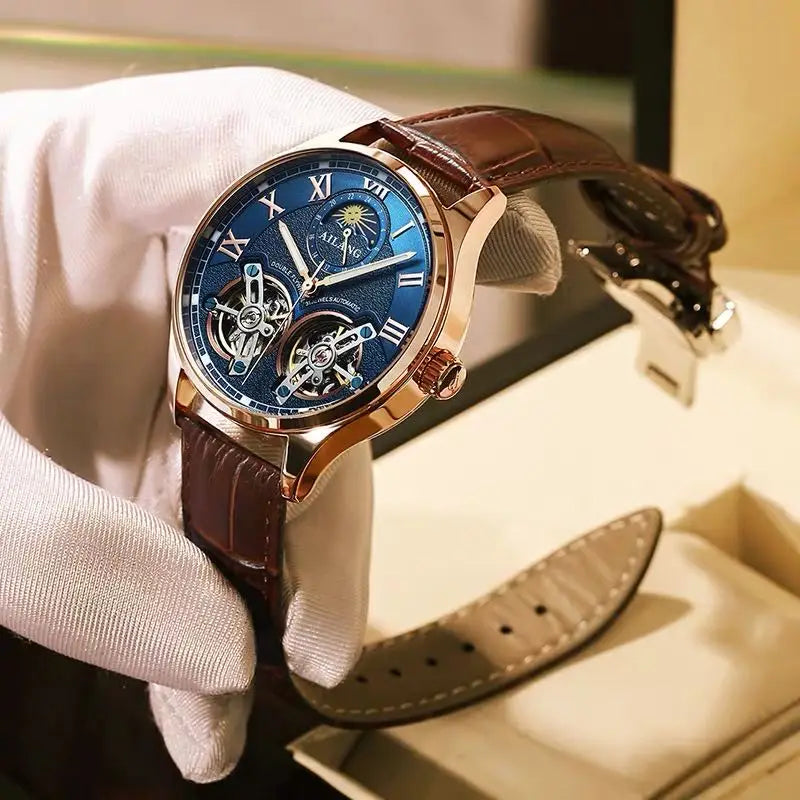 AILANG Dual Flywheel Watch – Auto, Moon Phase Smash Price Shop Watch