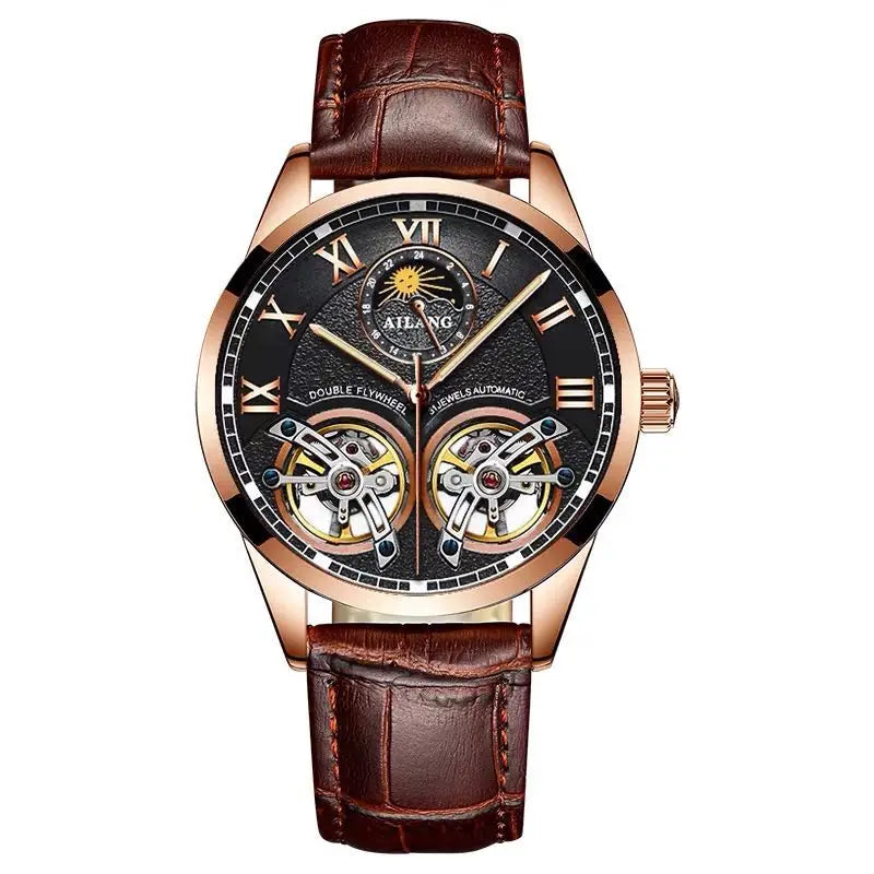 AILANG Dual Flywheel Watch – Auto, Moon Phase Smash Price Shop Watch