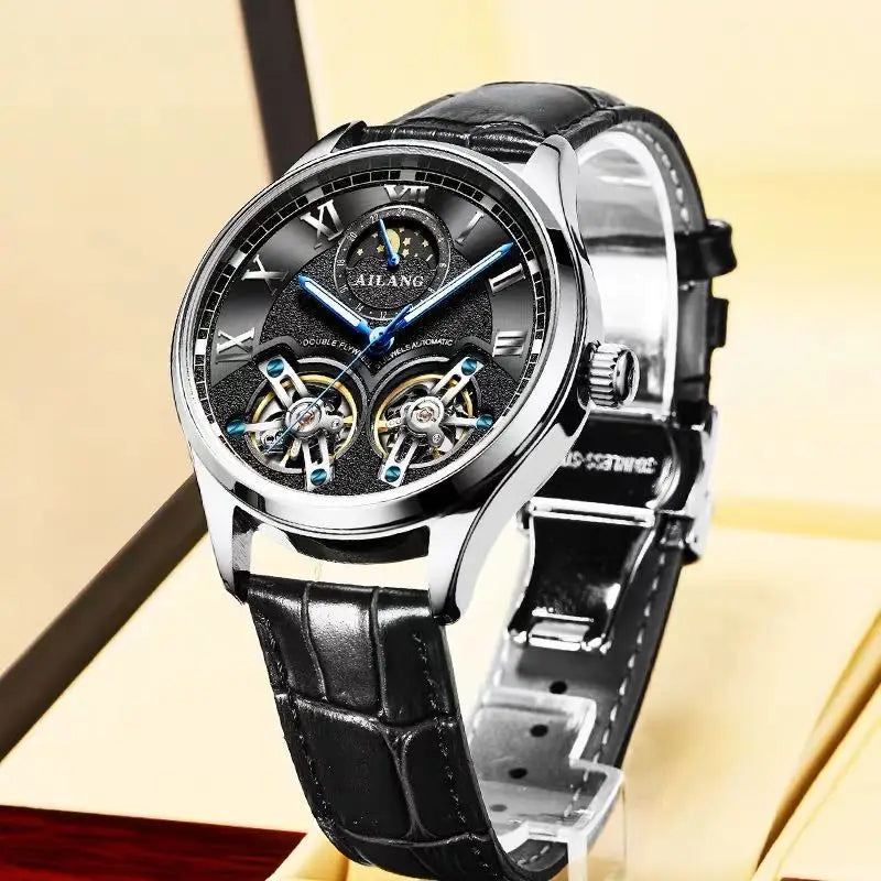AILANG Dual Flywheel Watch – Auto, Moon Phase Smash Price Shop Watch