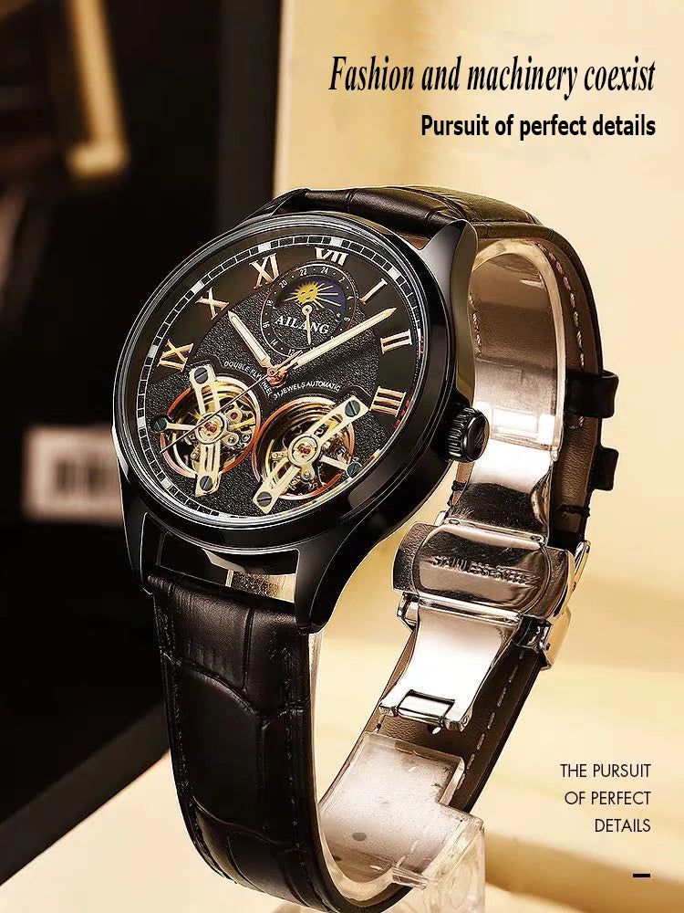 AILANG Dual Flywheel Watch – Auto, Moon Phase