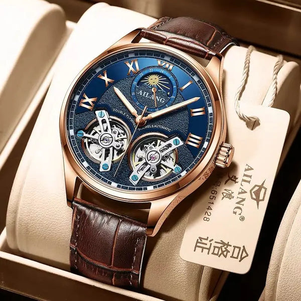 AILANG Dual Flywheel Watch – Auto, Moon Phase