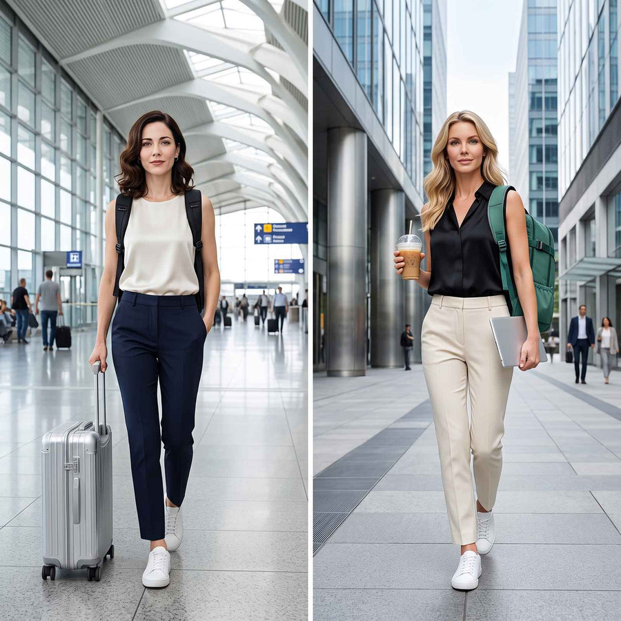 Airline-Ready Travel Laptop Backpack – lifestyle image 4