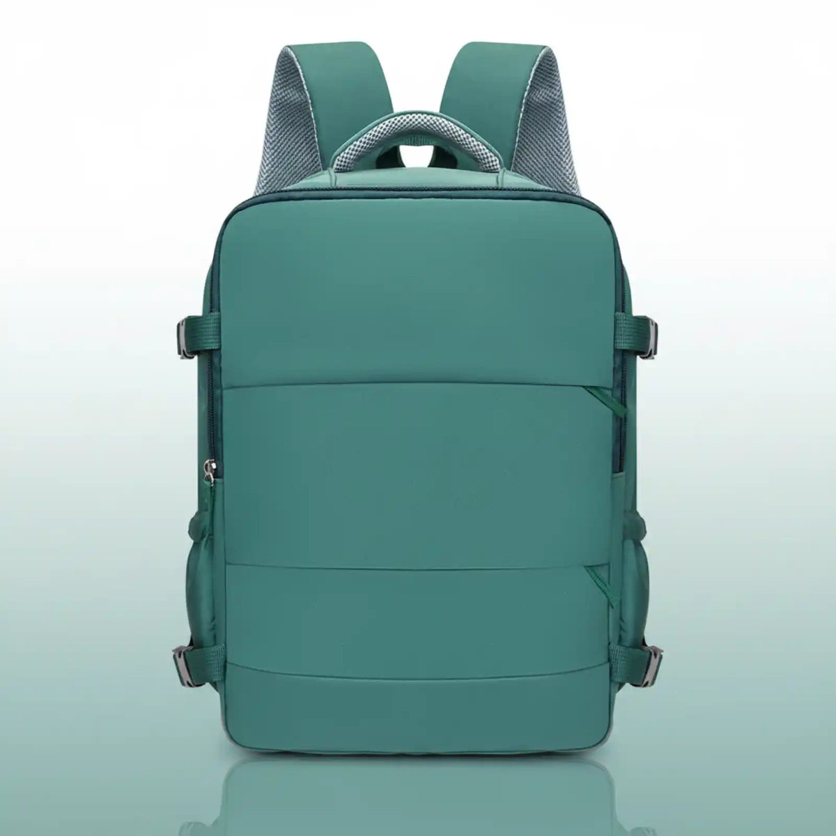 Airline-Ready Travel Laptop Backpack in green – product image 6