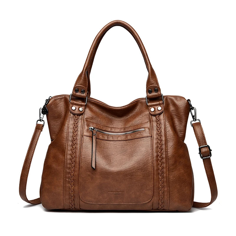 AMYMANG Soft Vegan Leather Crossbody Tote – product image 9