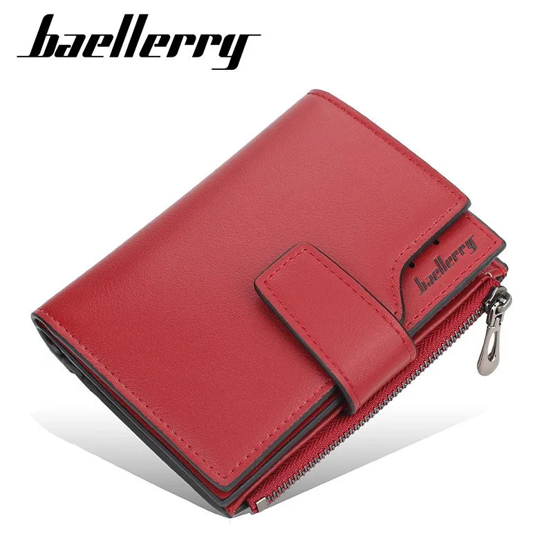 Baellerry Fashion Short Wallet for Women Zipper Card Holder Lady's Birthday Holiday Gift Wallets Smash Price Shop