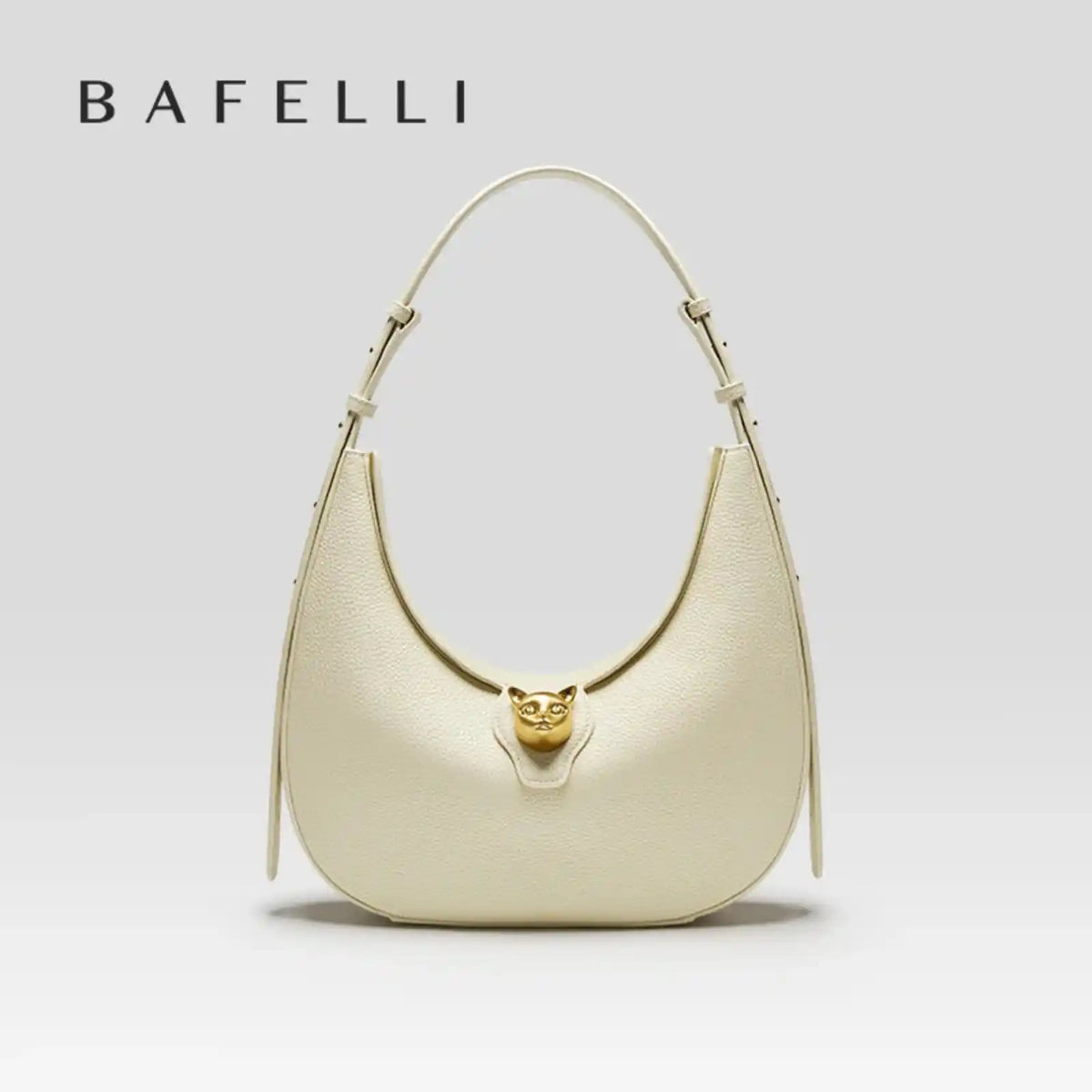 BAFELLI Cat Series Genuine Leather Hobo Shoulder Bag – product image 5