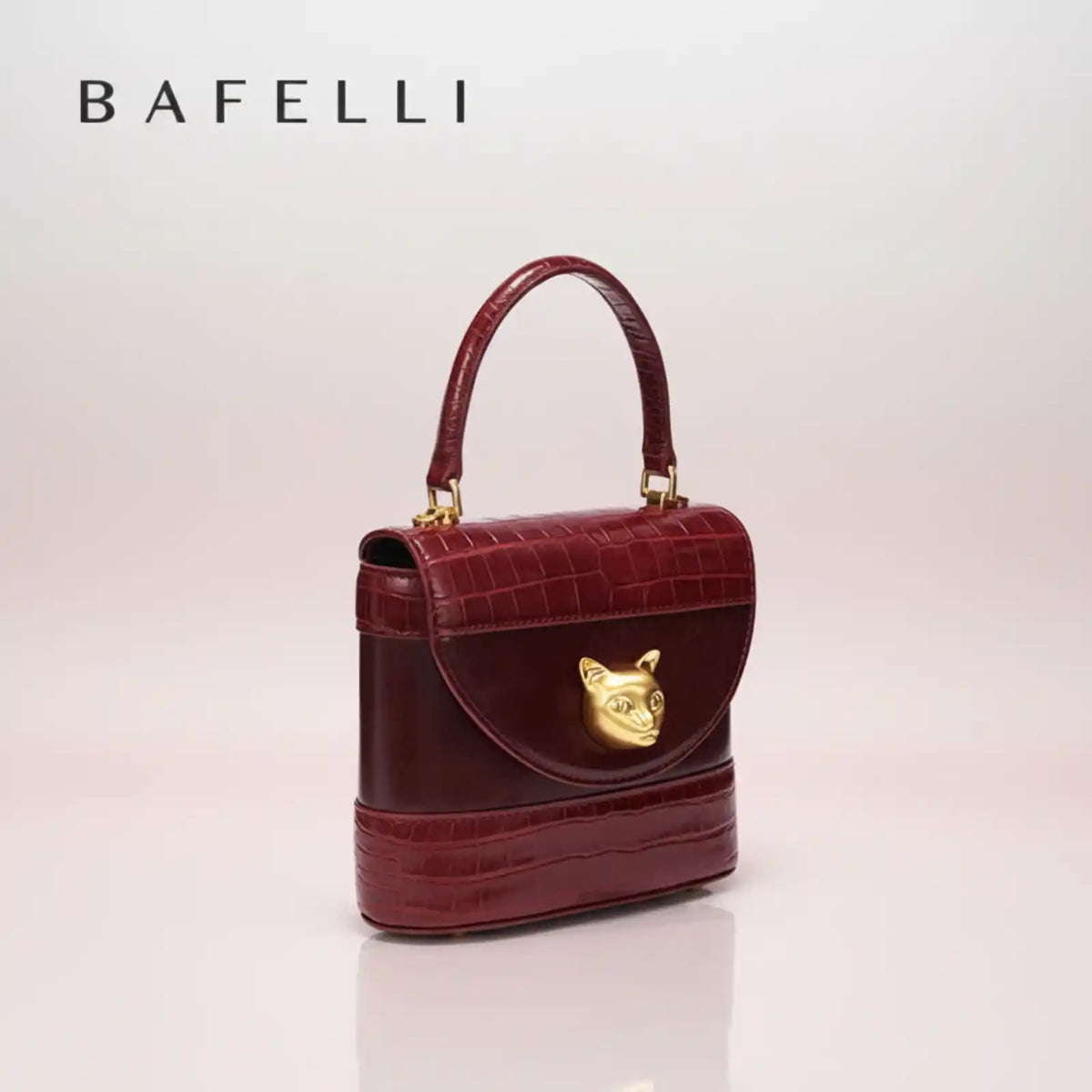 BAFELLI Genuine Leather Flap Handbag – product image 8