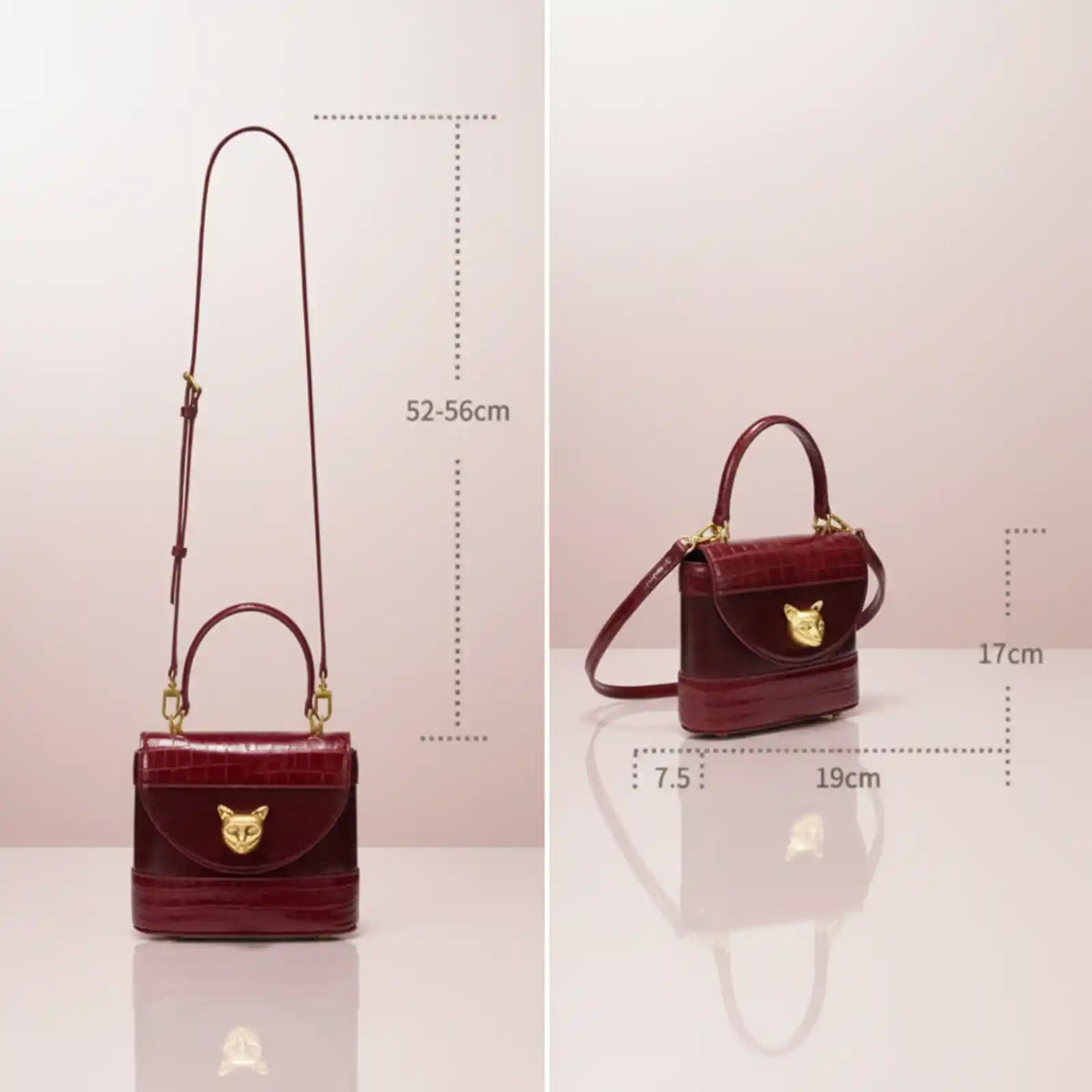 BAFELLI Genuine Leather Flap Handbag – product image 11